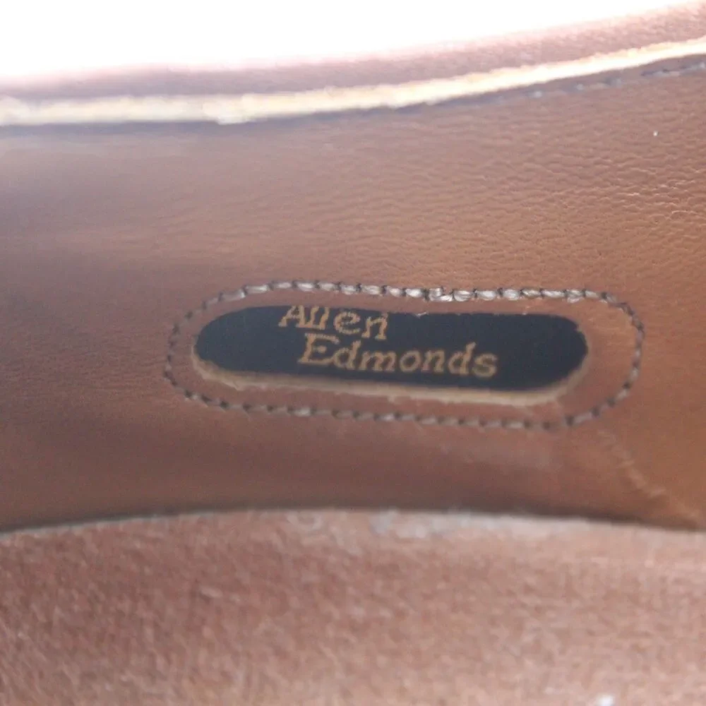 Allen Edmonds Size 10D Saddle Oxford Brogue Dress Shoes Brown Leather 20709